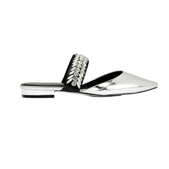 SCB Collection by Suecomma Bonnie Crystal Embellished Mules - Picture 3 of 15